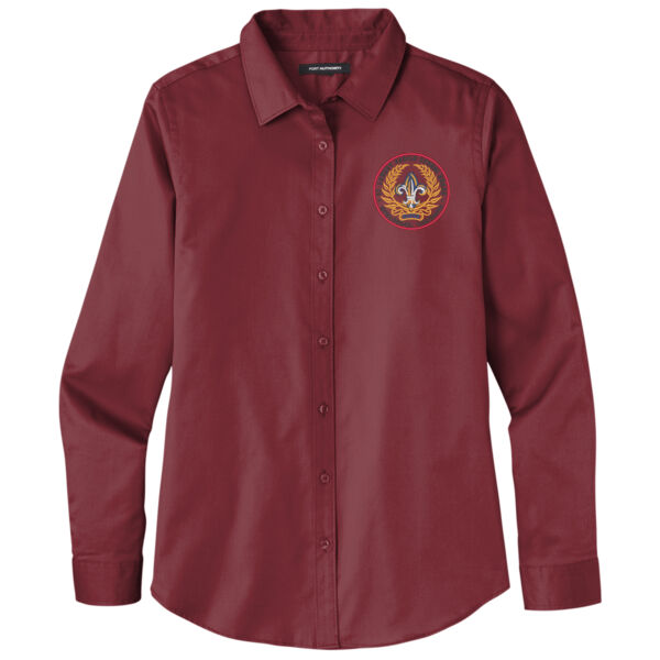 POLO - Ladies Long Sleeve SuperPro React Twill Shirt Thumbnail