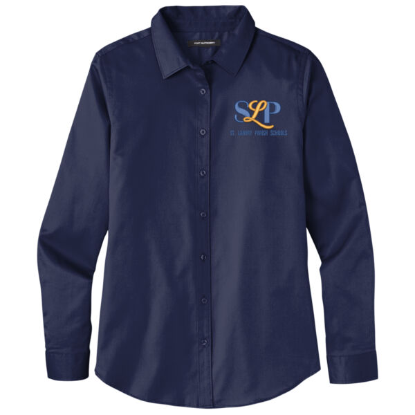 Ladies Long Sleeve SuperPro React Twill Shirt Thumbnail
