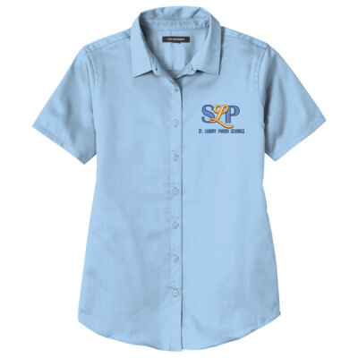 Ladies Short Sleeve SuperPro React Twill Shirt Thumbnail