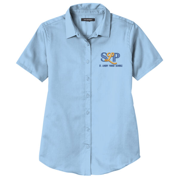 Ladies Short Sleeve SuperPro React Twill Shirt Thumbnail