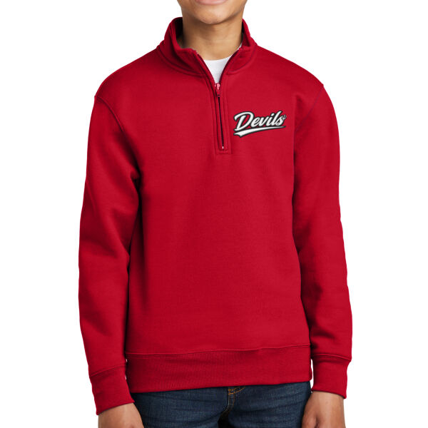 Youth Core Fleece 1/4 Zip Pullover Sweatshirt - PC78YQ Thumbnail