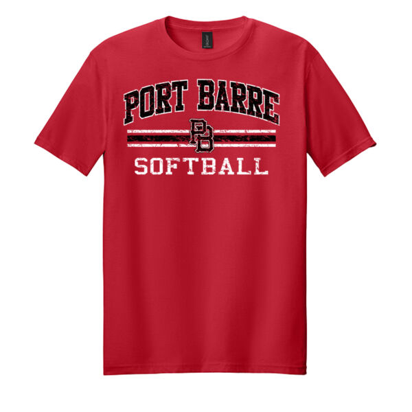 Softstyle 6400 T Shirt SL RD Thumbnail