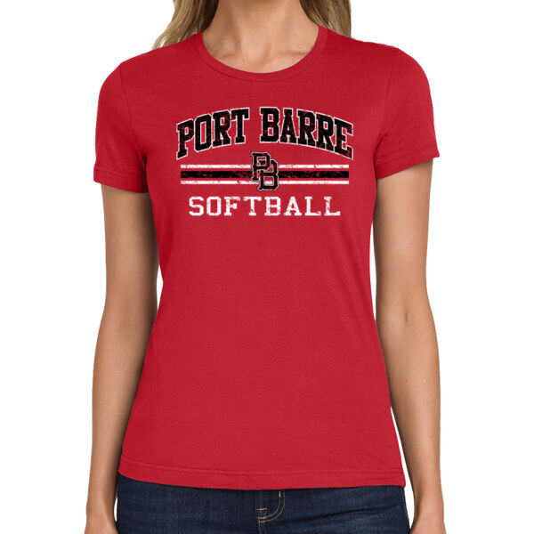 Softstyle  Women's T Shirt SL RD Thumbnail