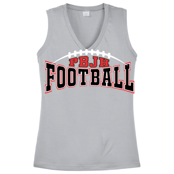   Women's Sleeveless V Neck Tee LST3562 - LST352 JR FB Thumbnail