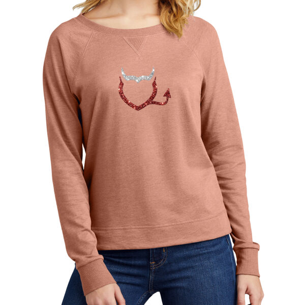 SPARKKIE HRTG23 - Women's Featherweight French Terry Long Sleeve Crewneck Thumbnail
