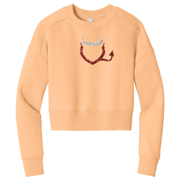 SPARKKIE HRTG23 - Women's Perfect Weight ® Fleece Cropped Crew Thumbnail