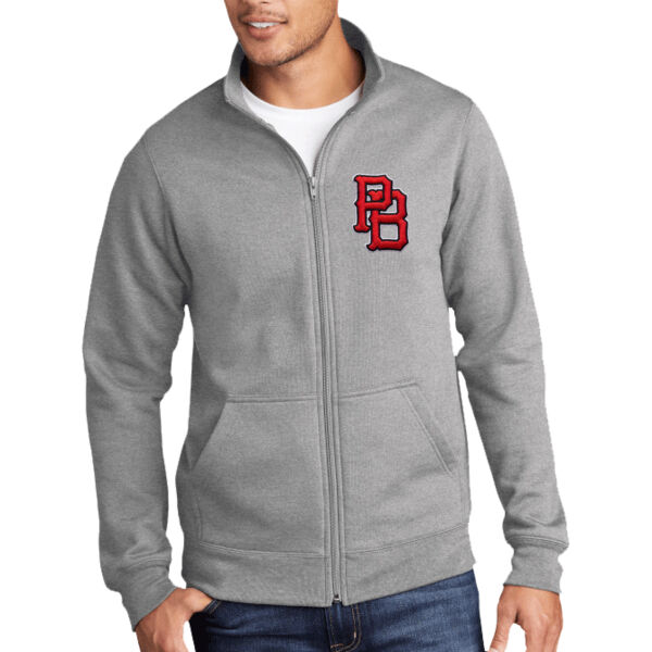 FAUX EMB EM3 - Core Fleece Cadet Full Zip Sweatshirt Thumbnail