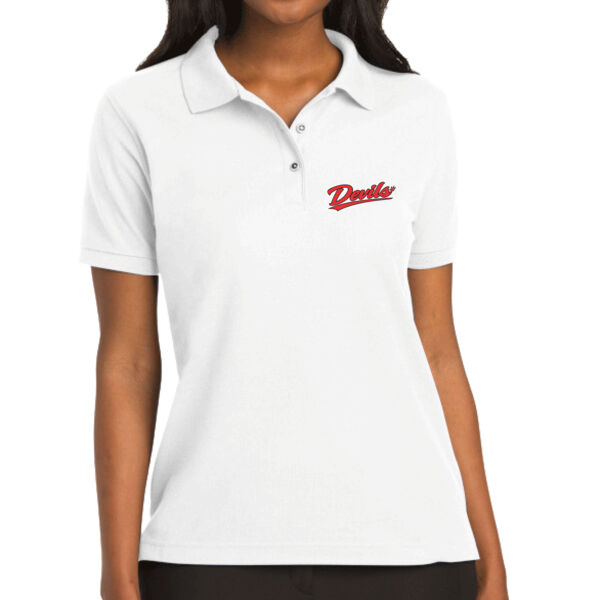LADIES BLANK PosiCharge ® RacerMesh ® Polo 2 - Ladies Silk Touch Polo Thumbnail
