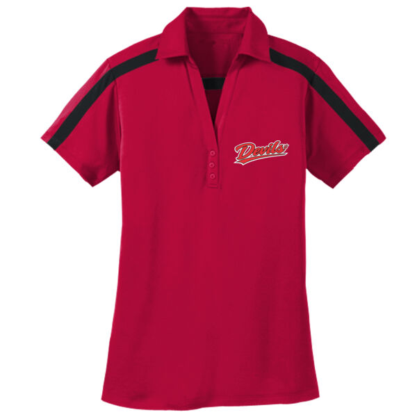 LADIES BLANK PosiCharge ® RacerMesh ® Polo 2 - Women's Silk Touch Performance Colorblock Stripe Polo Thumbnail