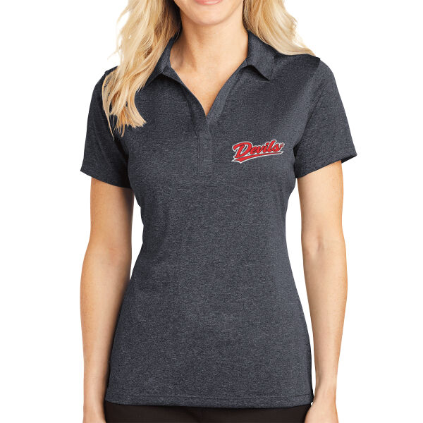 LADIES BLANK PosiCharge ® RacerMesh ® Polo 2 - Ladies Heather Contender Polo Thumbnail