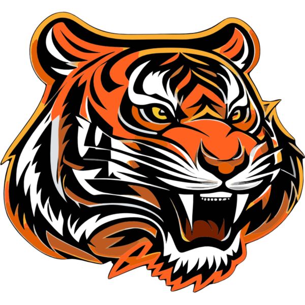 Tiger Side profile cartoon Thumbnail