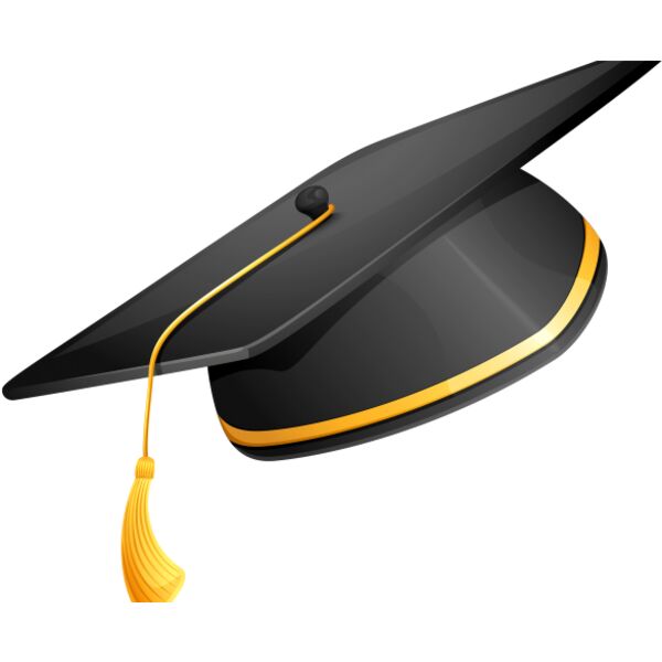 Gold Black Grad Cap Thumbnail