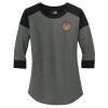 Ladies Heritage Blend 3/4 Sleeve Baseball Raglan Tee Thumbnail
