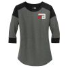 Ladies Heritage Blend 3/4 Sleeve Baseball Raglan Tee Thumbnail